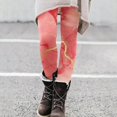 thumbnail image 4 of Gibobby Pantimedias yoga Dama Leggings con estampado moda para mujer Leggings elásticos pantalones casuales botas pantalones（Rojo， S), 4 of 5