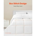 thumbnail image 4 of VEVOR Comforter Duvet Insert, 102 x 90 in, King Size Down Alternative Comforter, Quilted All Season Duvet with 4 Tabs, Soft & Machine Washable, Box Stitched Bedding for Home Hotel, Women/Men, White, 4 of 9