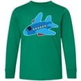 thumbnail image 3 of Inktastic Jet Airplane Childs Plane Long Sleeve Youth T-Shirt, 3 of 5