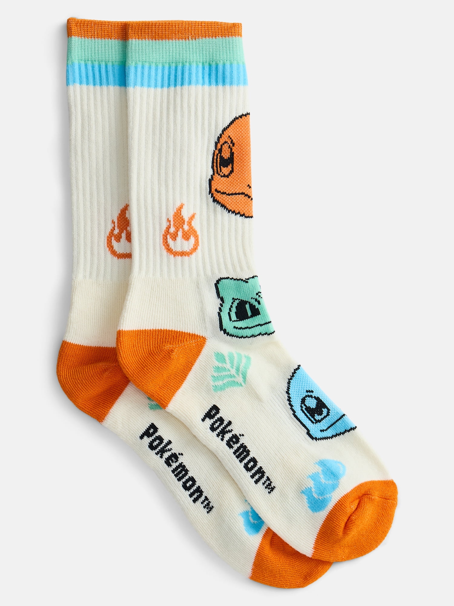 Pokemon Men's Athletic Crew Socks, 3-Pack, Sizes 8-12