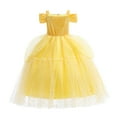 thumbnail image 2 of Belle Princess Costume Dress for Girls Halloween Fancy Cosplay Party Ball Gown 3-9Y, 2 of 7
