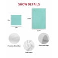 thumbnail image 7 of Turquoise Burlap Texture Kitchen Dish Towels for Drying Dishes Set of 2, Farmhouse Vintage Aqua Waffle Weave Microfiber Hand Tea Bathroom Towels Quick Dry & Absorbent Towel 12x12, 7 of 7