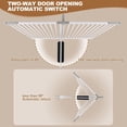 thumbnail image 3 of EAYSG 51" Extra Tall Cat Gate for Doorway, Auto Close Pet Gate for Stairs & Hallways (30-49" Wide) – Pressure Mounted, No Drilling, Includes Extension Kits & Removable Panels, 3 of 8