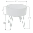 thumbnail image 3 of Pouf Ottoman Rond Pixie, 3 of 4
