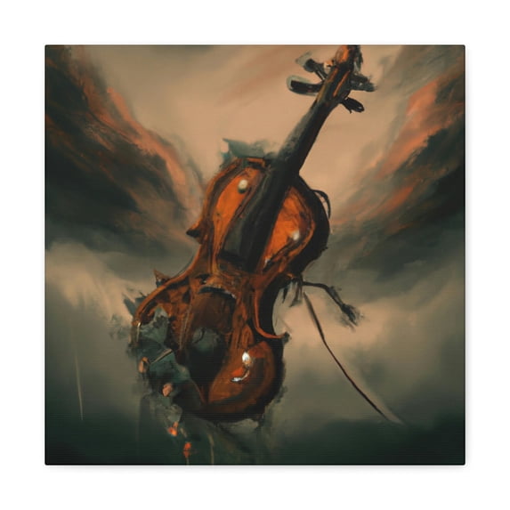 Viola in Copper Filigree - Canvas