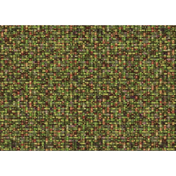 Ahgly Company Indoor Rectangle Patterned Dark Yellow Green Area Rugs, 7' x 10'