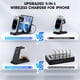 thumbnail image 2 of GAUOLN Cargador Inalámbrico para iPhone - Estación de Carga 5 en 1 para Múltiples Dispositivos Apple: Base de Carga Inalámbrica Rápida para iPhone 14 13 12 Pro Max Apple Watch Airpods, Negro, 2 of 5