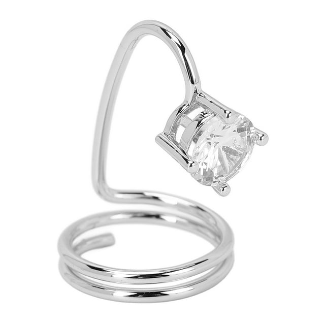 Anillos de diamantes de imitación para uñas, anillo para uñas para mujeres, anillo para uñas para mujeres, anillo para uñas con punta de dedo, confiabilidad excepcional