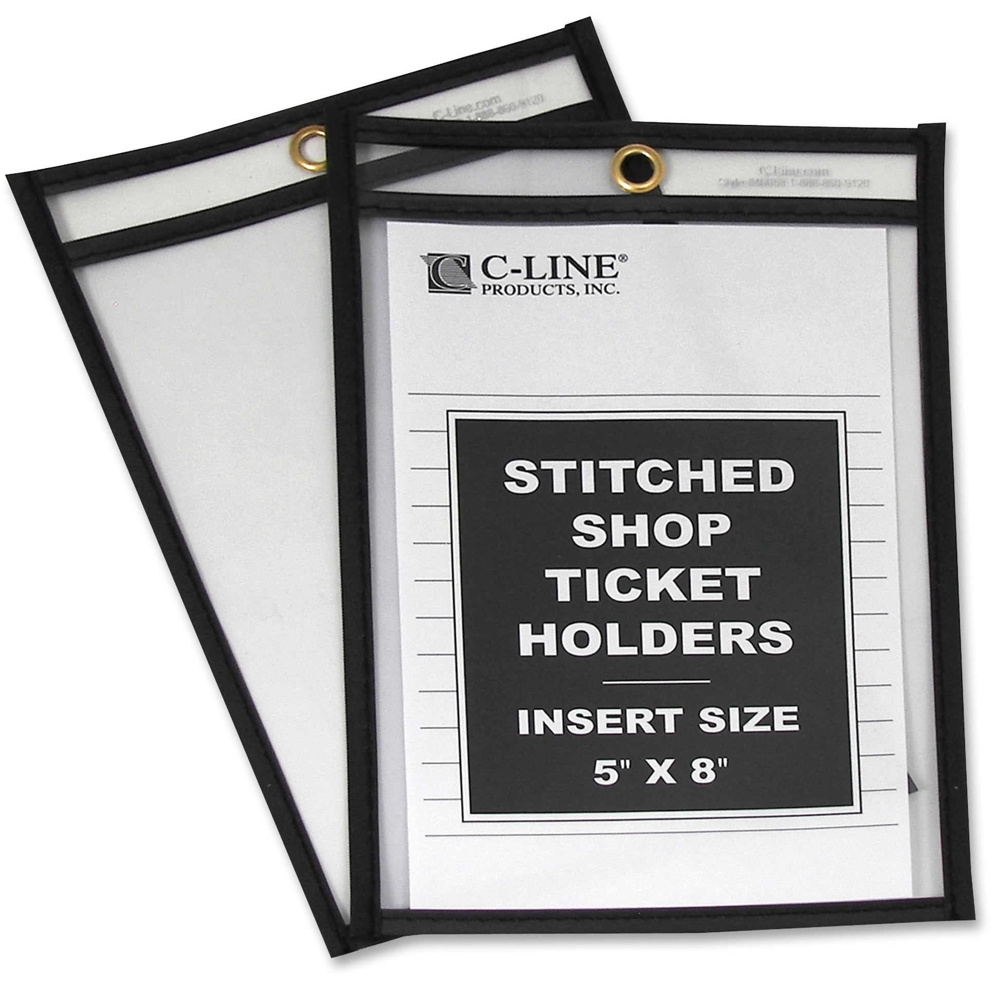 T85726S-R25 Rigid Stitched Shop Ticket Holders StoreSMART Open Short Side Red 25 Pack 9 x 12 inches 