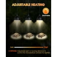 thumbnail image 7 of 50W UVA UVB Reptile Heat Lamp, 4 Pack Heat Lamp Light Bulbs for Reptiles, Amphibian Basking Lights, Terrariums and Cages,Works with Various Lamp Fixtures, for Bearded Dragon, Lizard, Gecko,Turtle, 7 of 7