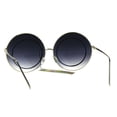 thumbnail image 4 of Womens Retro Round Luxury Hippie Circle Lens Sunglasses Smoke, 4 of 4