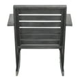 thumbnail image 3 of Safavieh Lanty Outdoor Patio Adirondack Chair - Dark Slate Grey, 3 of 10