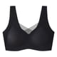 thumbnail image 5 of Brasier Mujer Camiseta Básica de Punto Acanalado de Manga Corta para Mujer para Un Atuendo Informal de Primavera/Verano Mediana, 5 of 5
