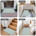 thumbnail image 6 of Blue Green Door Mat&nbsp;Indoor Outdoor Entrance, Non Slip Rug for Kitchen Bathroom Entryway Rug, Grid Checkered Plaid Gingham Lattice Trellis Washable Doormat Floor Mat 24x36 Inch, 6 of 8