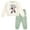 White / pale green, minnie mouse, variant on Disney Minnie Mouse Fleece Sweatshirt and Twill Jogger Pants Outfit Set Toddler to Big Kid