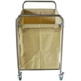 thumbnail image 2 of INTBUYING Chariot Trieur de Lessive Roulant Chariot Cadre en Acier Inoxydable Sac Amovible, 2 of 7