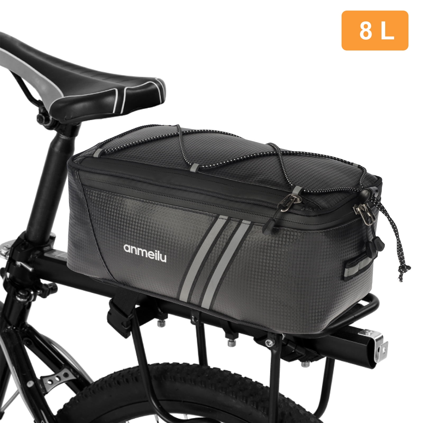 Large Rear Rack Storage Bag Pannier Bike Cycle Road Bicycle Tail Top Commuter 