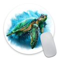 thumbnail image 1 of Smooffly Alfombrilla De Ratón Redonda Para Juegos, Diseño Personalizado, Gran Tortuga Marina, Antideslizante, De Goma, Tamaño De Alfombrilla De Acuarela, 7,9 X 7,9 X 0,12 Pulgadas, 1 of 1