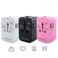 thumbnail image 2 of Worldwide Power Adapter and Travel Charger with Dual USB ports that works in 150 countries, 2 of 2
