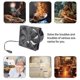 thumbnail image 2 of 12cm Duct Fan Powerful Inline Extractor Fan 12V Duct Blower Indoor Air Exhaust Boosters For Workshop Basement Tent, 2 of 5