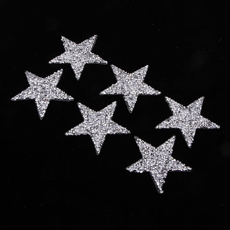 6Pcs , Embroidered Applique Decoration Sew On for Clothing, Jackets, Backpacks, Jeans