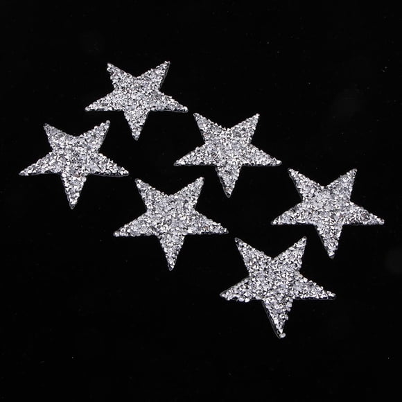 6 paquetes de Parches de coser Macarena con insignia bordada autoadhesivo Iron on Star