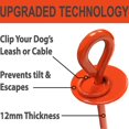 thumbnail image 5 of Pet Tie Out Cable Stake 3 Pieces Set For Dogs Up To 150 Pounds 3 Sizes Cable, 5 of 5