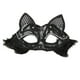 thumbnail image 2 of Máscara facial de cosplay para mujer, con venda para los ojos, accesorio de disfraz de animal, de encaje negro con pelo, 2 of 9