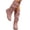 Pink, variant on Women's Mid Calf Boots Round Toe Flat Low Heel Slouchy Shaft Faux Suede Pull On Booties Casual Daily Wear Soft Comfy Shoes Botas Mujer
