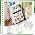 thumbnail image 2 of TYDIMOR Small Dresser for Bedroom, 4 Drawer with Charging Station, White, Ideal for Adults, 2 of 8