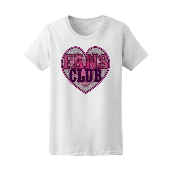 Fans Club Heart T-Shirt Women -Image by Shutterstock, Female x-Large