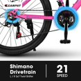 thumbnail image 3 of 26 Inch Mountain Bike, Shimano 21 Speed Drive, Dual Dis Brake, Front Suspension MTB For Women, 3 of 9