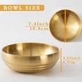 thumbnail image 2 of ABPETE 7.4 INCH Decorative Bowl, Key Bowl for Entryway Table, Key Holder Bowl, Decorative Bowls for Home Decor(Gold), 2 of 12