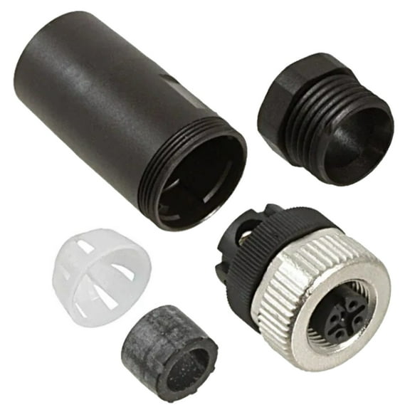 1696439 Position 4 Circular Connector Receptacle, Female Sockets Screw