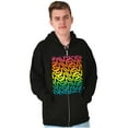 thumbnail image 5 of NASA Worm Logo Rainbow Gradient Zip Up Hoodie Men's Women's Brisco Brands S, 5 of 6