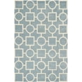 thumbnail image 2 of SAFAVIEH Chatham Francis Geometric Wool Area Rug, Blue/Ivory, 6' x 9', 2 of 11
