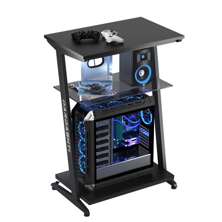 DWORDK Game Central with Z legs Space-Saving Gaming Storage Center