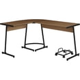 thumbnail image 5 of Acme Furniture Dazenus Computer Desk in Black & Oak Finish, 5 of 5