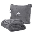 thumbnail image 1 of Manta Viaje Larga Suave BlueHills + Almohada, Estuche Cómodo. Equipaje, Mochila. Tamaño Grande, Gris T052, 1 of 3