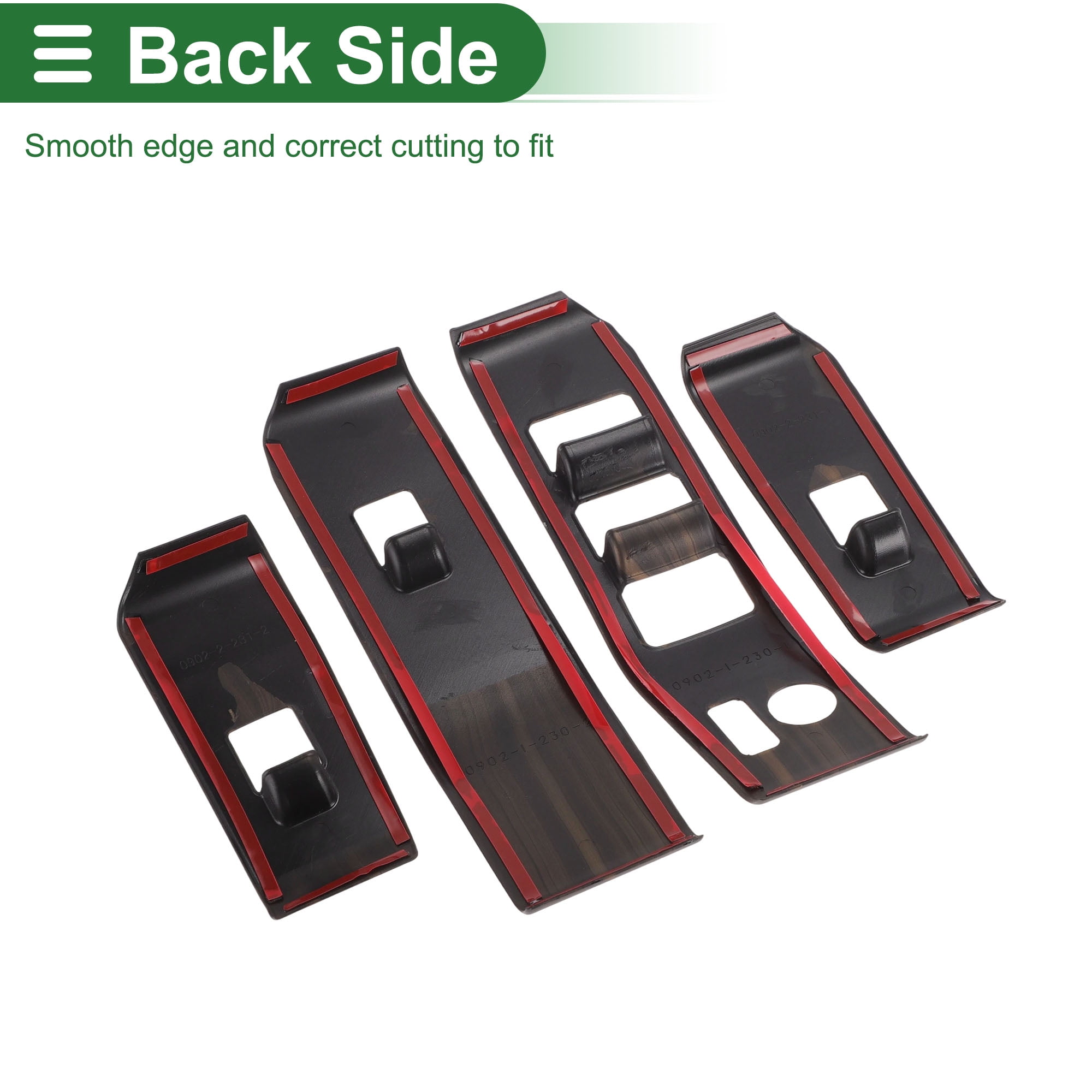 Unique Bargains Window Lift Switch Panel Trim Cover for Toyota Highlander 2020-2025 Front Rear Car Door Window Control Button Interior Accessories Peach Wood Grain