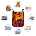 thumbnail image 4 of Balery Marigold Flowers In Different Colors Cesta de ropa redonda con asas, impermeable, independiente, para ropa, juguetes, dormitorio y familia-Small, 4 of 6