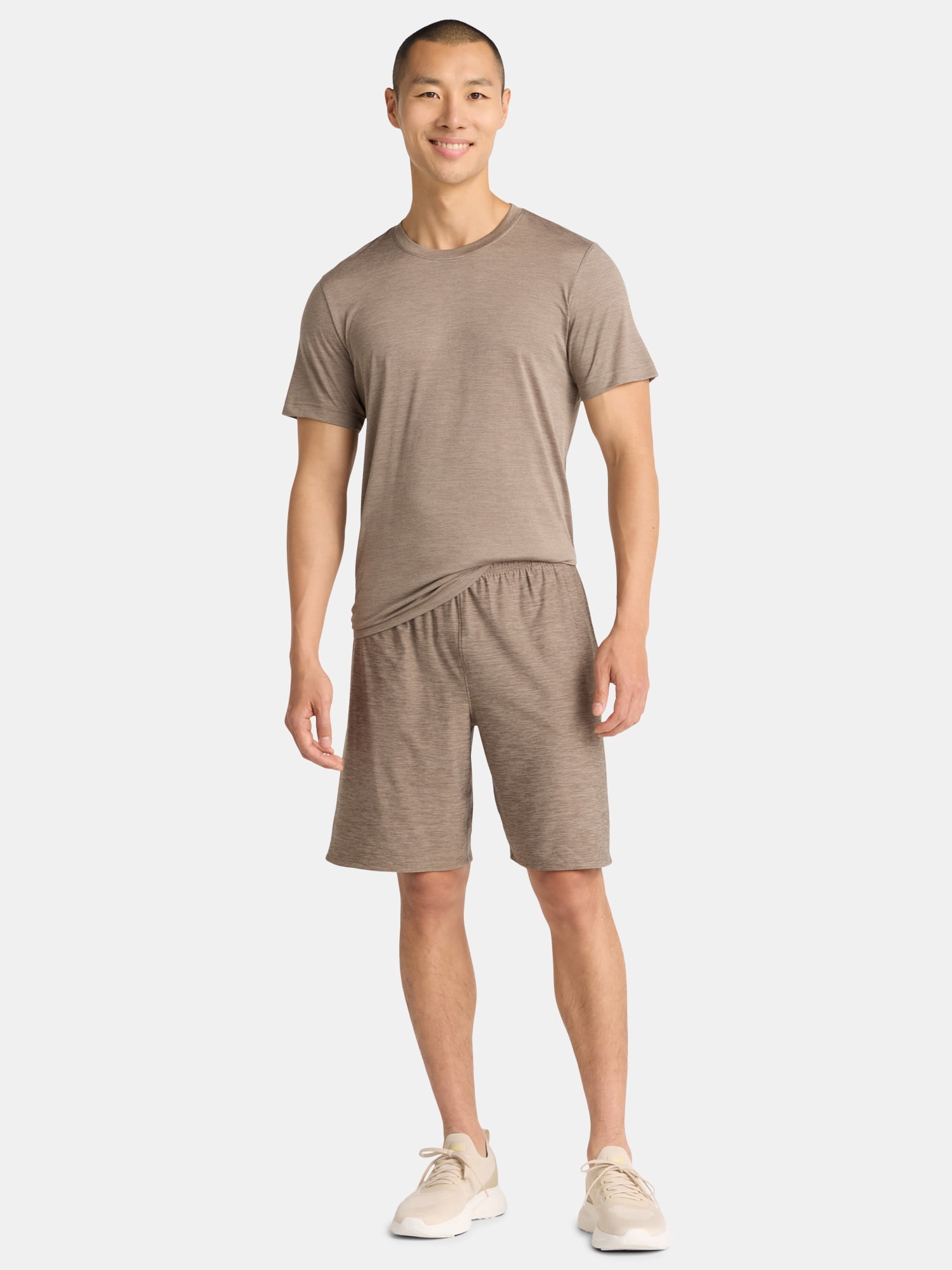 Athletic Works Men's & Big Men’s Jersey Knit Shorts, 9" Inseam, Sizes XS-5XL