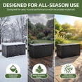 thumbnail image 5 of Uforic 60 Gallon Lockable Resin Outdoor Storage Box, Waterproof Deck Box with Handles, Weather Resistant Outdoor Storage for Patio Furniture, Garden Tools & Pool Accessories, Black, 5 of 8