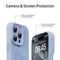 thumbnail image 3 of Funda magnética de silicona FEWGEY para iPhone 16 Pro Max, azul, 3 of 7