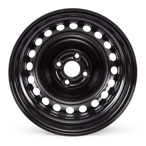 New Wheels Rims For 2011-2021 Chevrolet Spark, 15 x 6 Inch Black Steel Rim