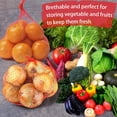 thumbnail image 4 of 100 Pcs Filet en Nylon Réutilisable, 19,7 Pouces Filet Extensible pour Légumes Oignons Fruits Fruits de Mer et Autres Produits Agricoles Rouge (100 Pcs-Rouge-19,7 Pouces), 4 of 7