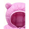 thumbnail image 6 of WIBACKER Baby Girls Winter Coats with Pockets Toddler Light Puffer Down Jacket Infant Kids Bear Hoods Padded Outwear, 6 of 6