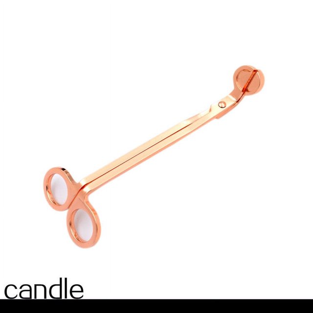 Tijeras para velas sin grano Tijeras para velas de acero inoxidable bañadas en oro Extintor de velas Accesorios para velas Herramientas para velas