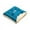 Blue, variant on huayou Blue Velvet Square Seat Cushion 15.74x15.74x1.96 Inch Daisy Embroidery Thick Soft Chair Pad for Indoor Home Decoration