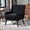 Black(1 Pack), variant on Wansaly Contemporary Adult Linen Button-Tufted Armchairs and Accent Chairs, Red